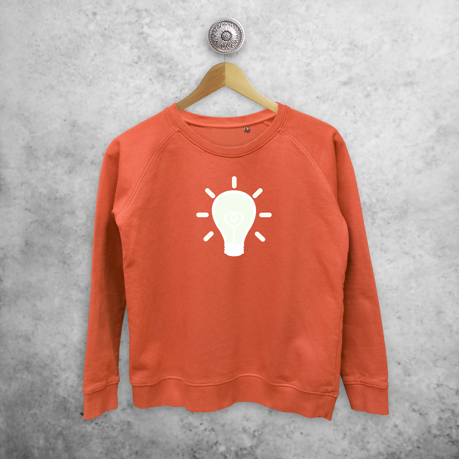 Light bulb glow in the dark sweater