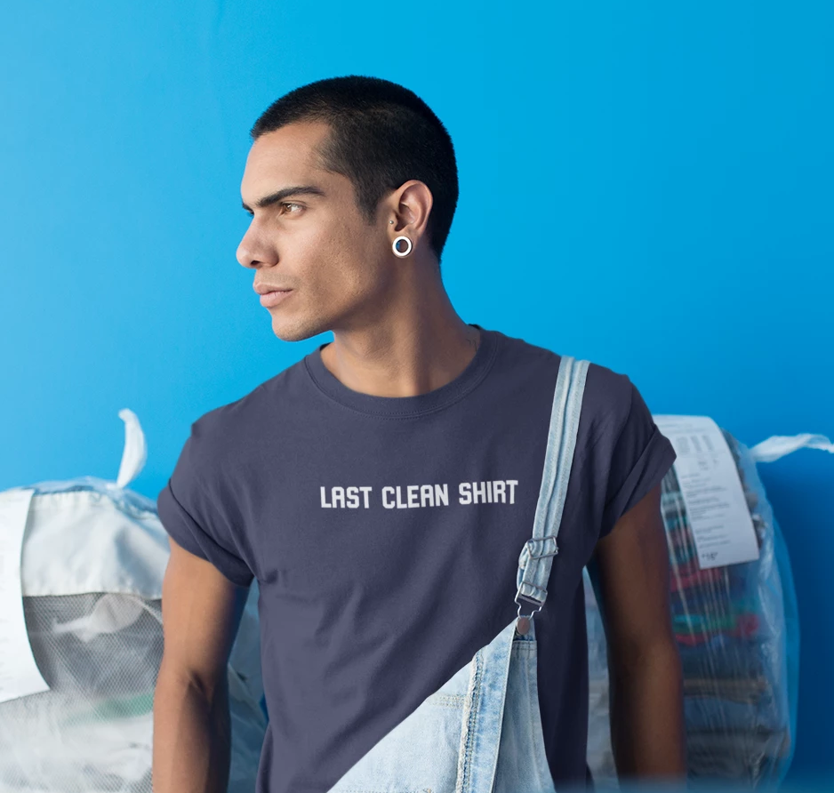 'Last clean shirt' adult shirt