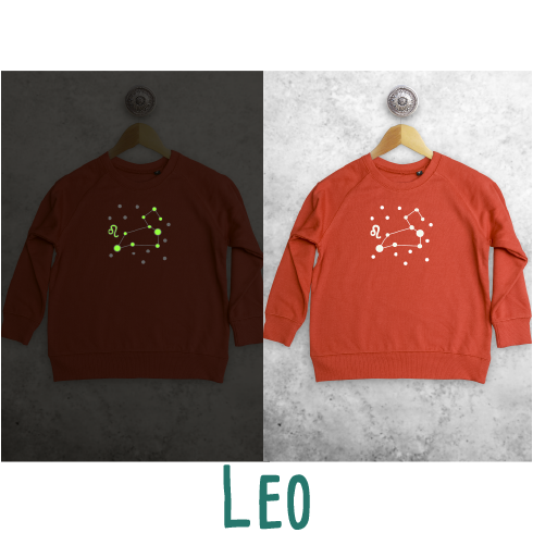 Star sign glow in the dark kids sweater