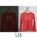 Star sign glow in the dark adult longsleeve shirt