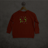 Star sign glow in the dark kids sweater