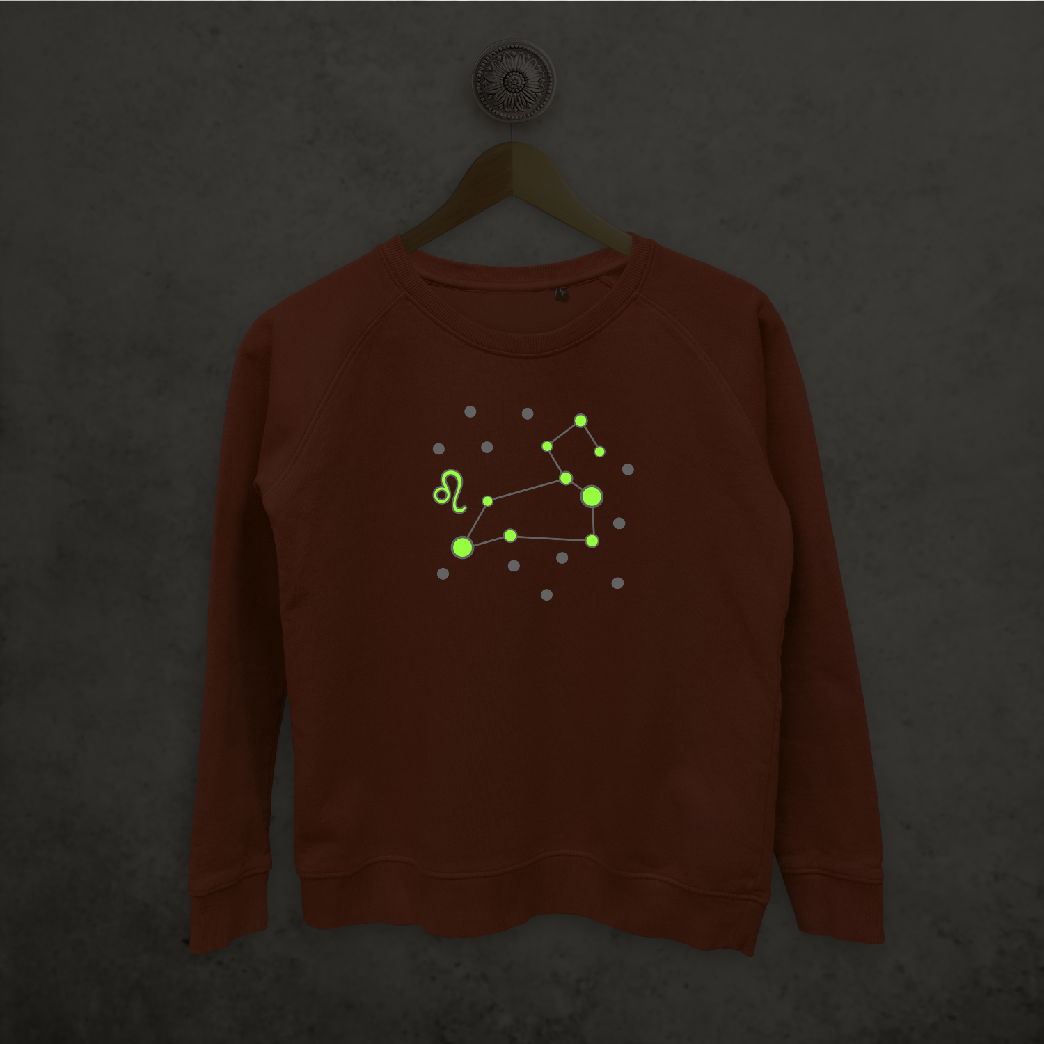 Star sign glow in the dark sweater