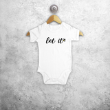 'Let it bee' baby shortsleeve bodysuit