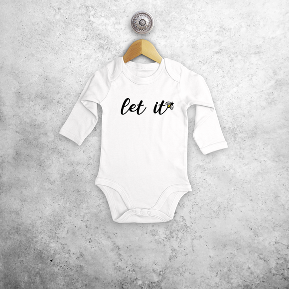 'Let it bee' baby longsleeve bodysuit