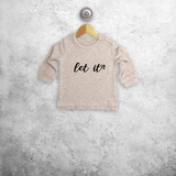 'Let it bee' baby sweater