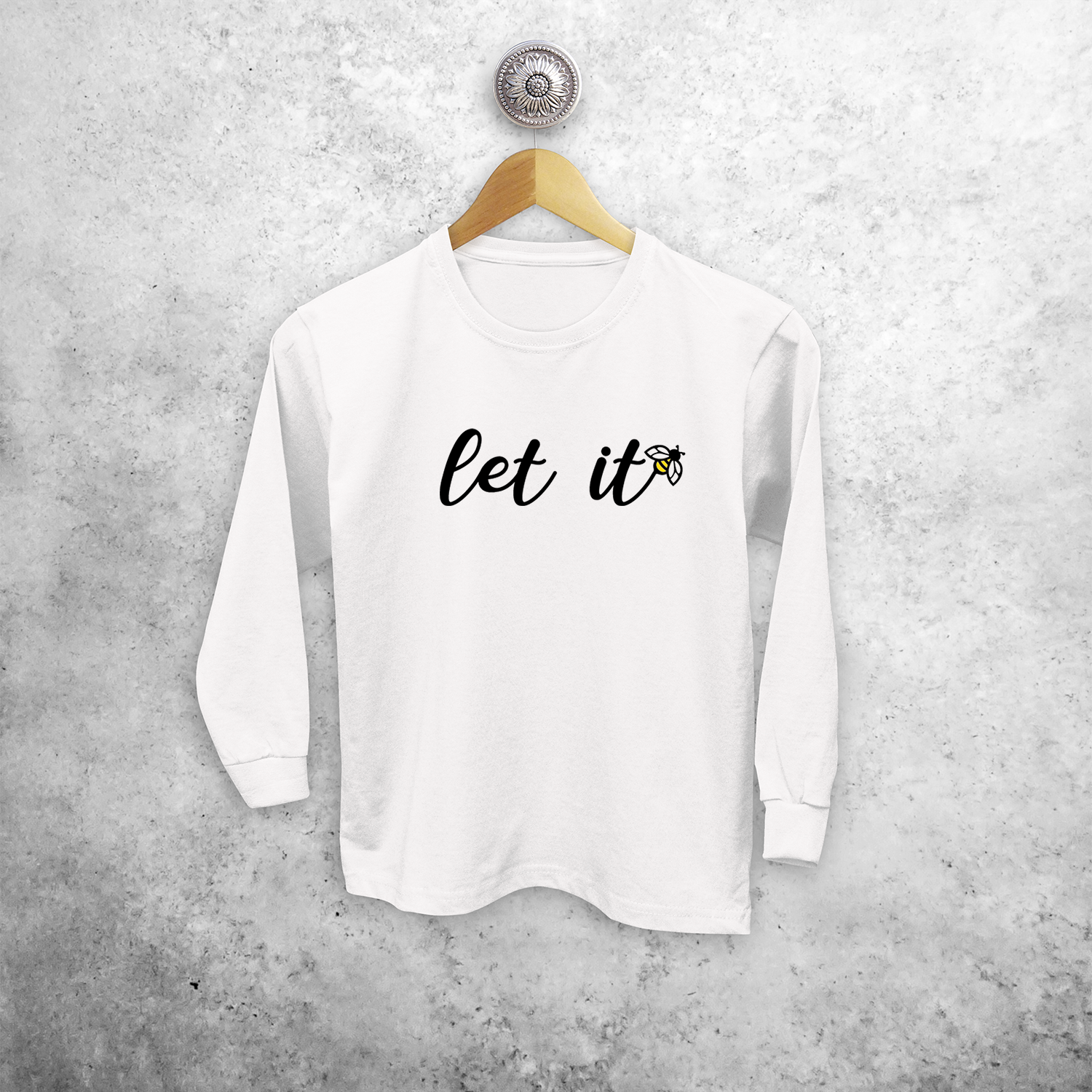 'Let it bee' kids longsleeve shirt