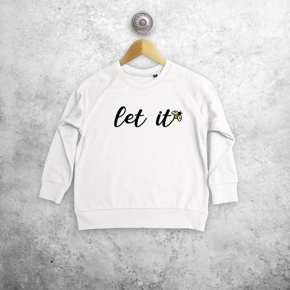 'Let it bee' kids sweater