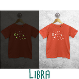 Star sign glow in the dark kids shortsleeve shirt