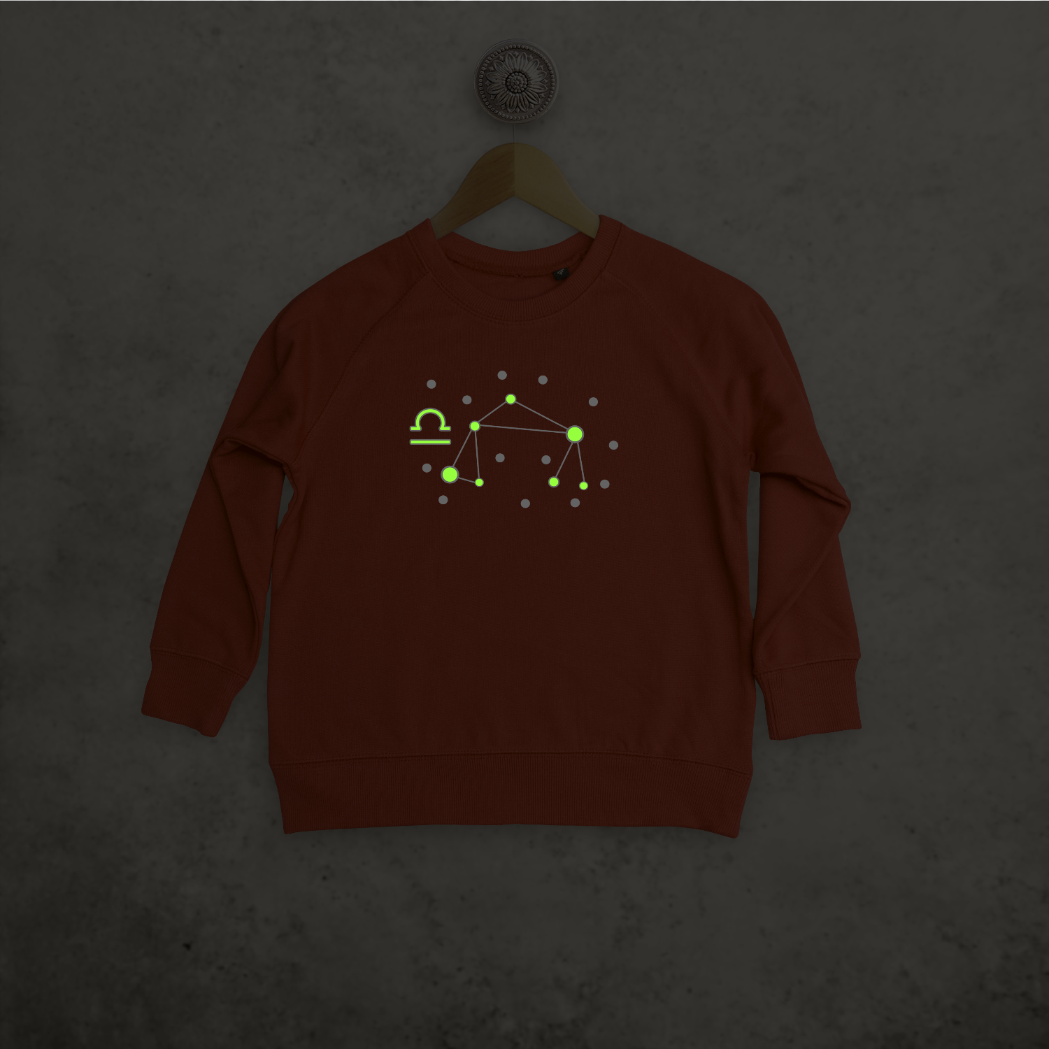 Star sign glow in the dark kids sweater