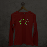 Star sign glow in the dark adult longsleeve shirt