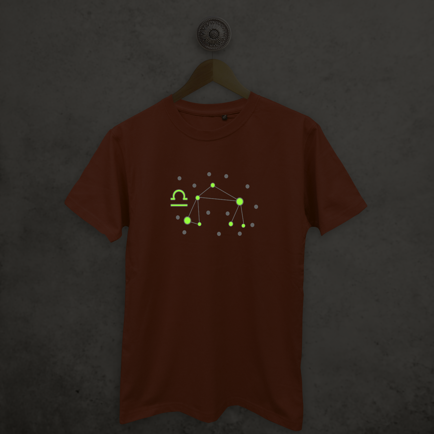 Star sign glow in the dark adult shirt