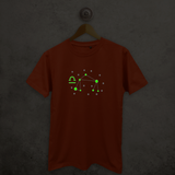 Star sign glow in the dark adult shirt