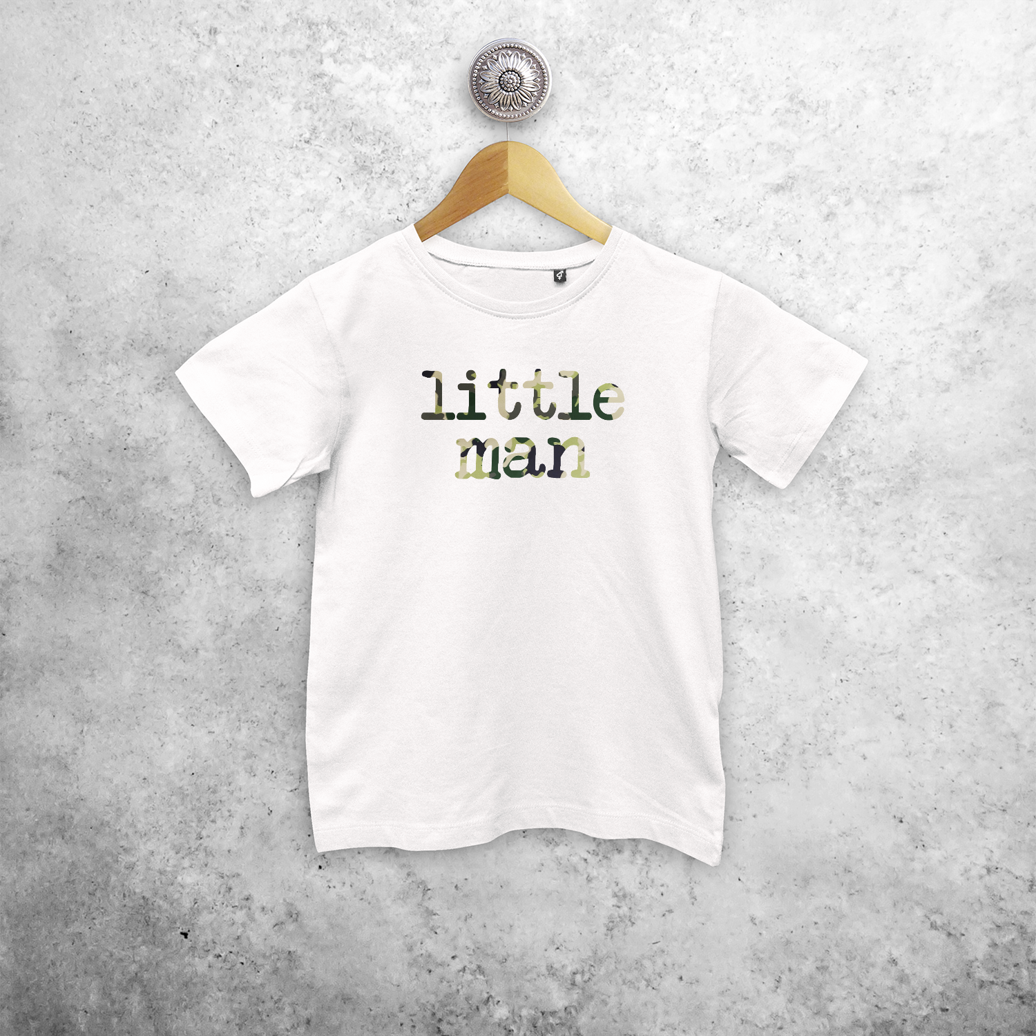 'Little man' kids shortsleeve shirt