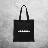 Moon glow in the dark tote bag