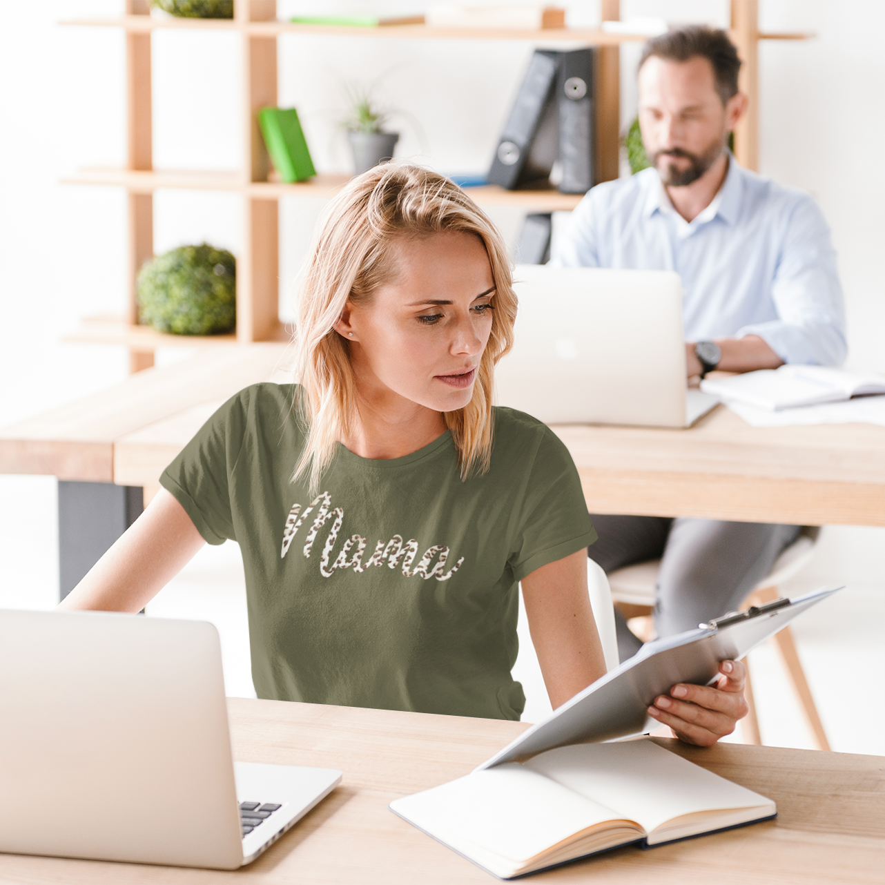 'Mama' leopard adult shirt