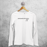 'Mamarazzi' adult longsleeve shirt