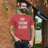 'May contain alcohol' adult shirt