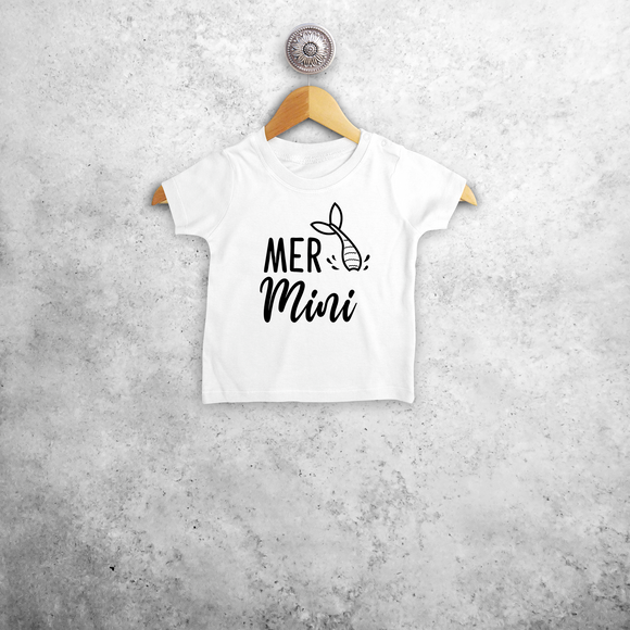 'Mer-mini' baby shortsleeve shirt