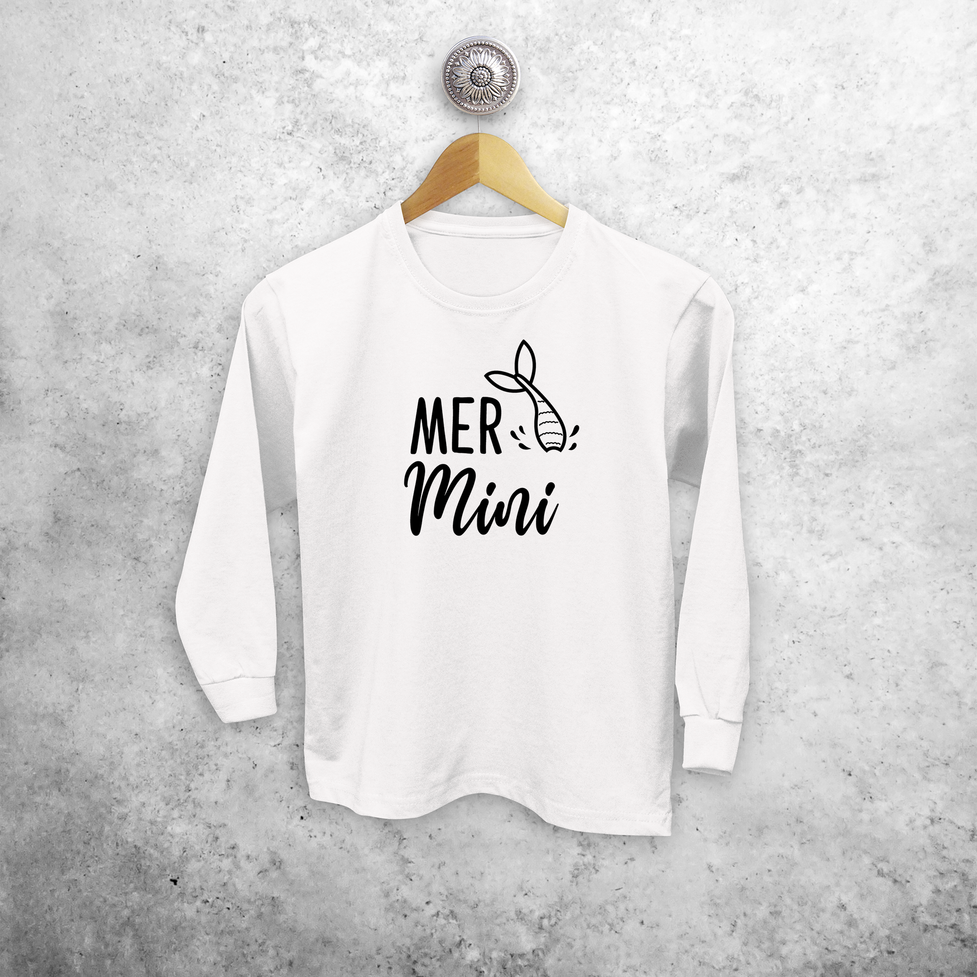 'Mer-mini' kids longsleeve shirt