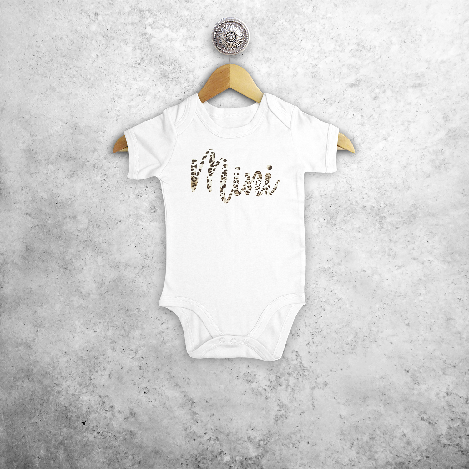 'Mini' baby shortsleeve bodysuit