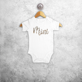 'Mini' baby shortsleeve bodysuit