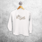 'Mini' kids longsleeve shirt