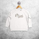 'Mini' kids sweater