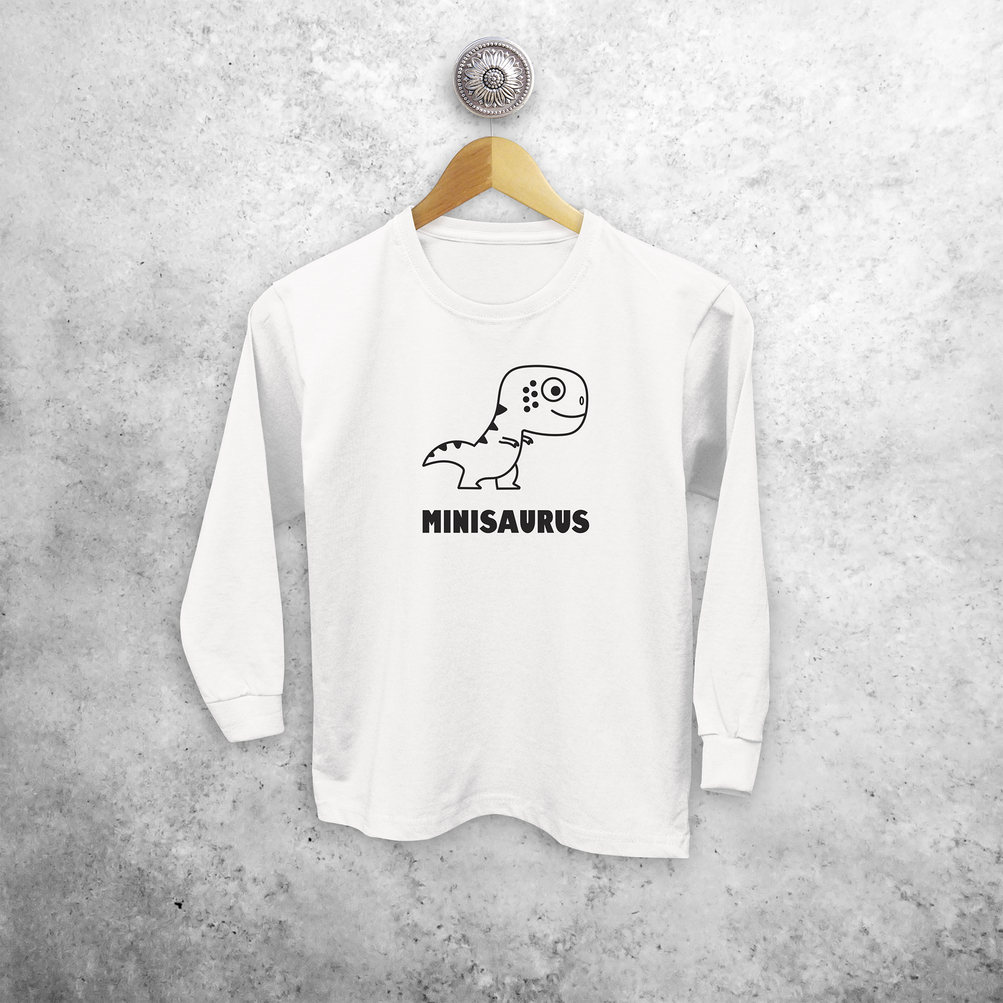 'Minisaurus' kids longsleeve shirt