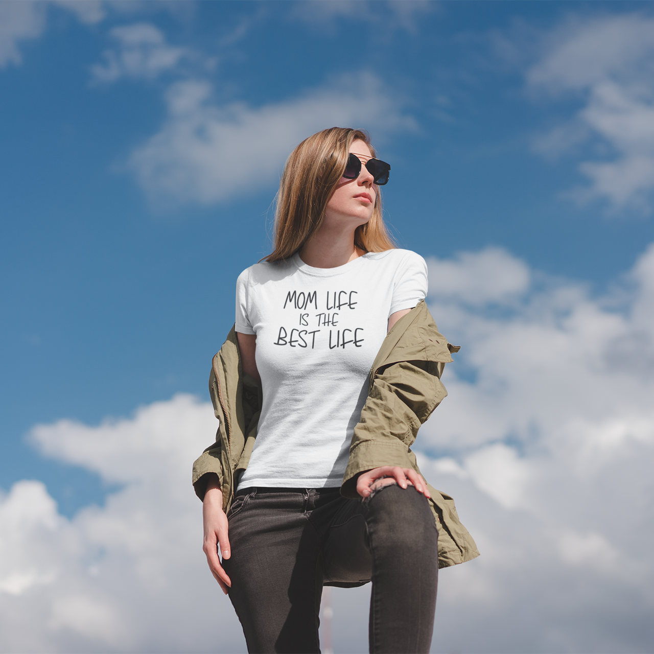 'Mom life is the best life' adult shirt