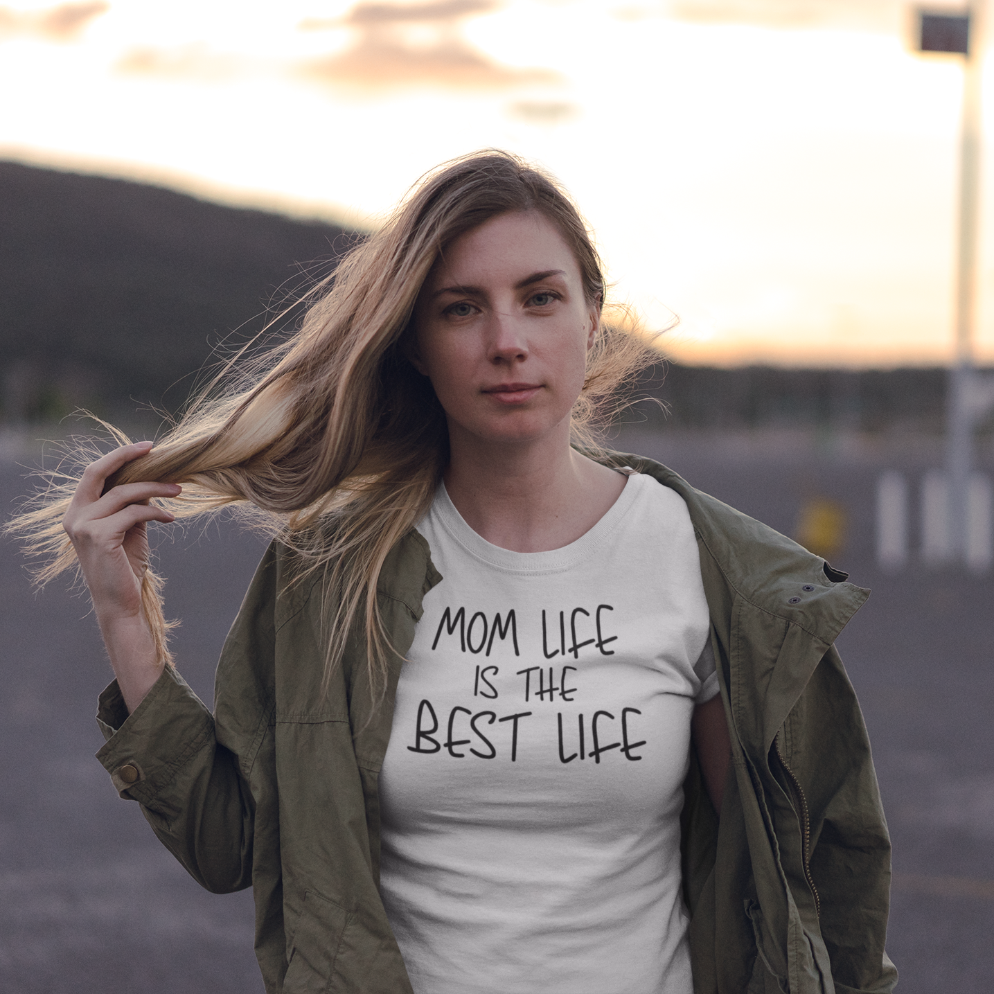 'Mom life is the best life' adult shirt