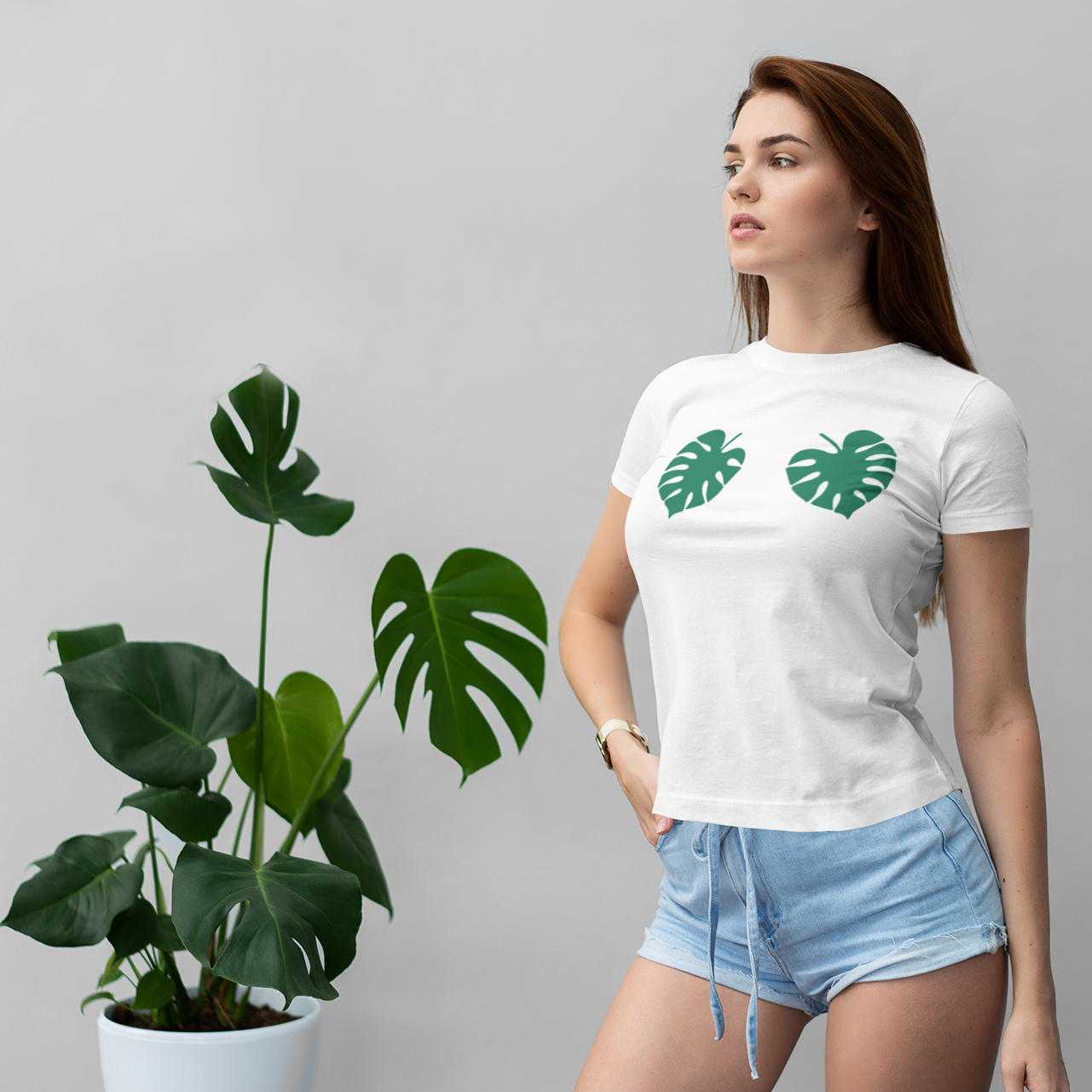 Monstera adult shirt