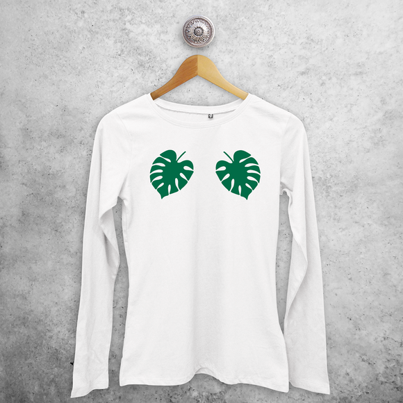 Monstera adult longsleeve shirt