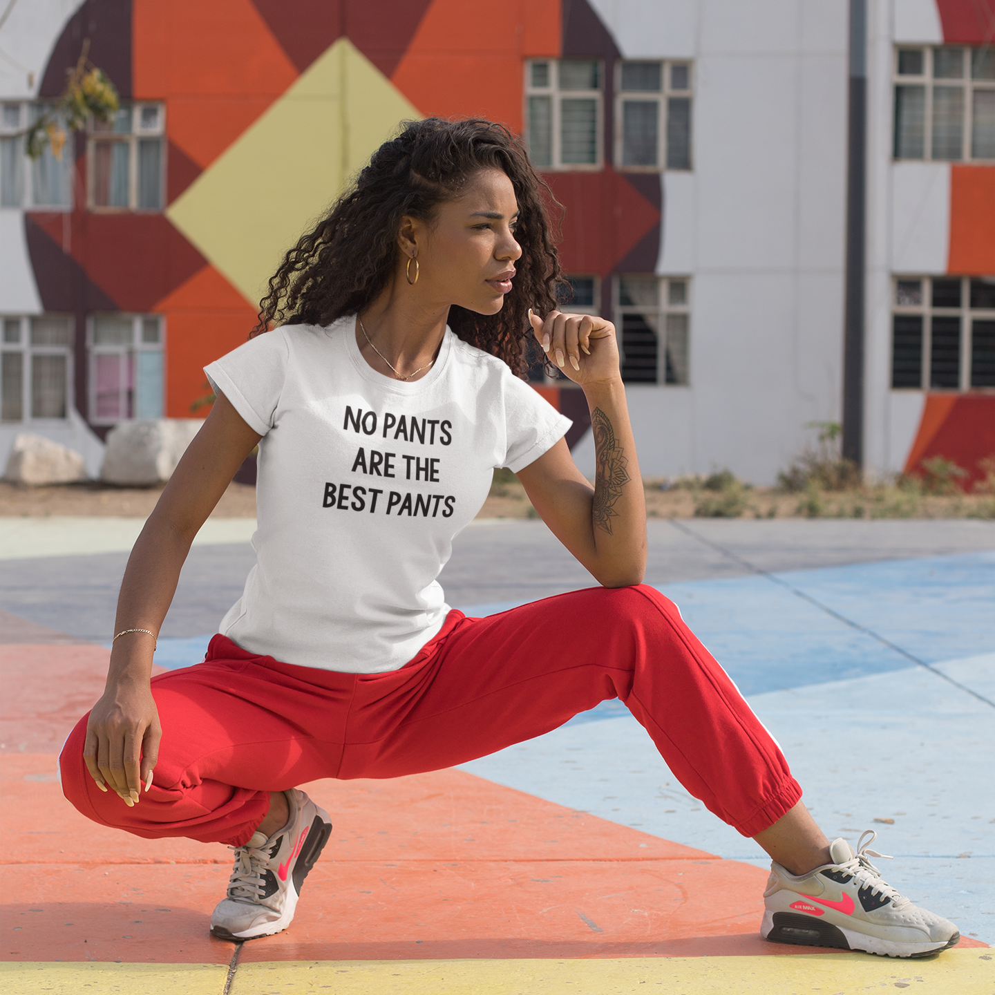 'No pants are the best pants' adult shirt