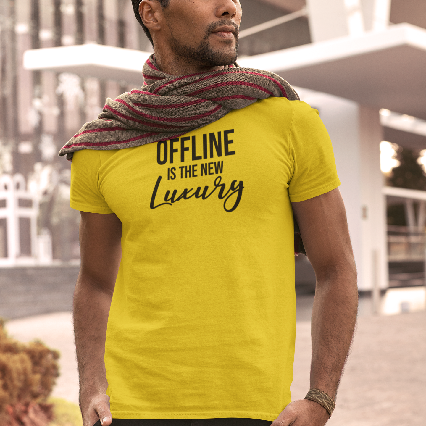 'Offline is the new luxury' adult shirt