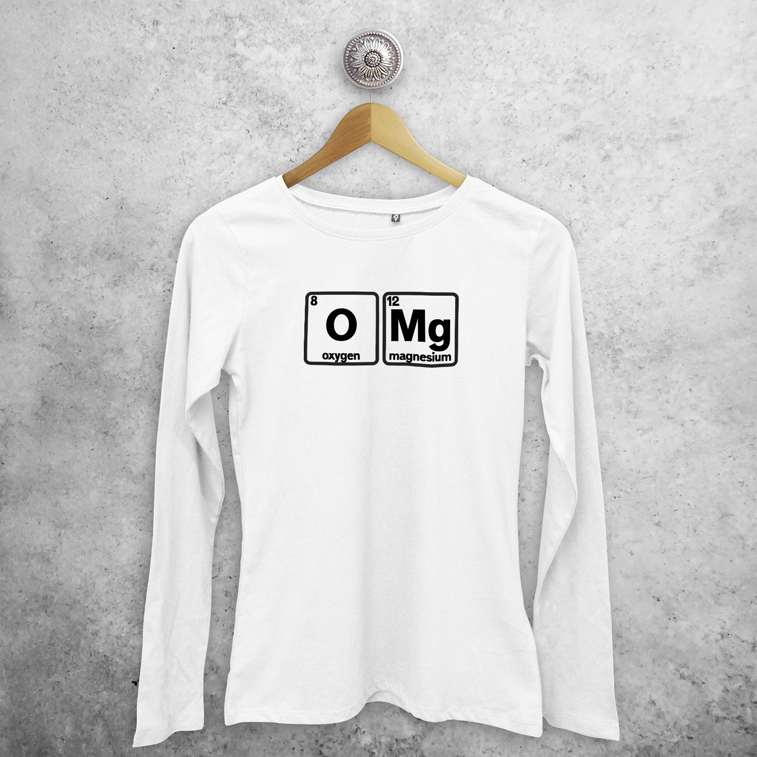 'OMG' adult longsleeve shirt