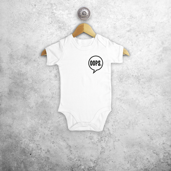 'Oops.' baby shortsleeve bodysuit