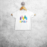 'Hip hop' bunnies baby shortsleeve shirt