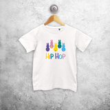 'Hip hop' bunnies kids shortsleeve shirt