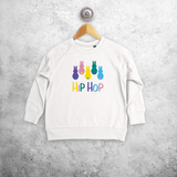 'Hip hop' bunnies kids sweater