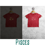 Star sign glow in the dark baby shortsleeve shirt