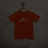 Star sign glow in the dark kids shortsleeve shirt