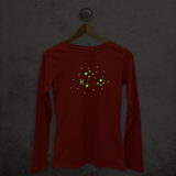 Star sign glow in the dark adult longsleeve shirt