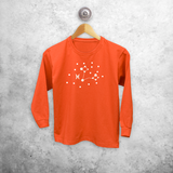 Star sign glow in the dark kids longsleeve shirt