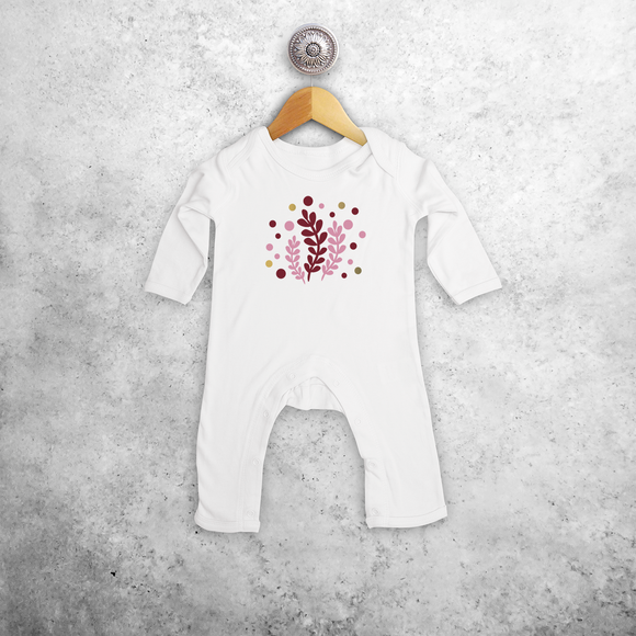 Plants baby romper