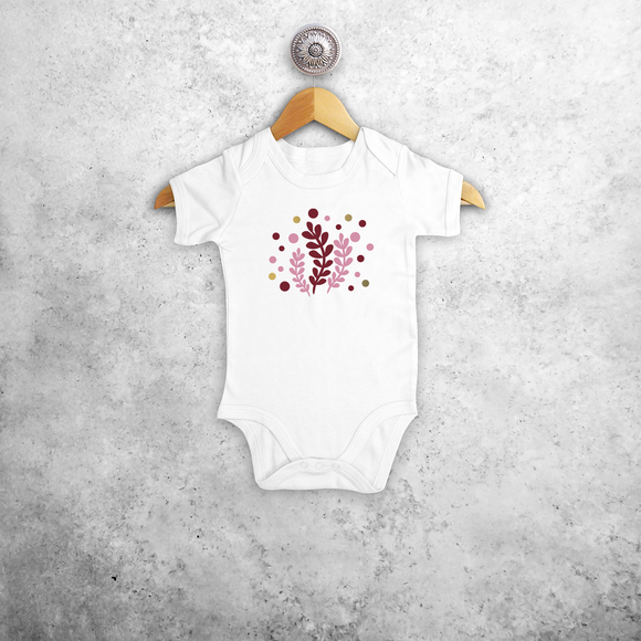 Plants baby shortsleeve bodysuit