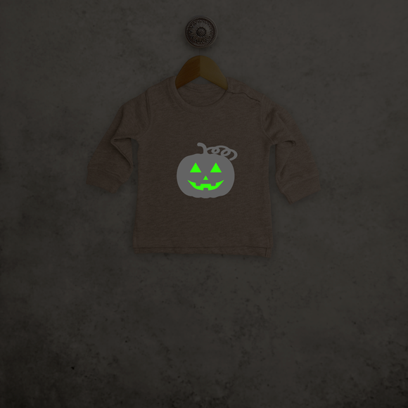 Pumpkin glow in the dark baby sweater