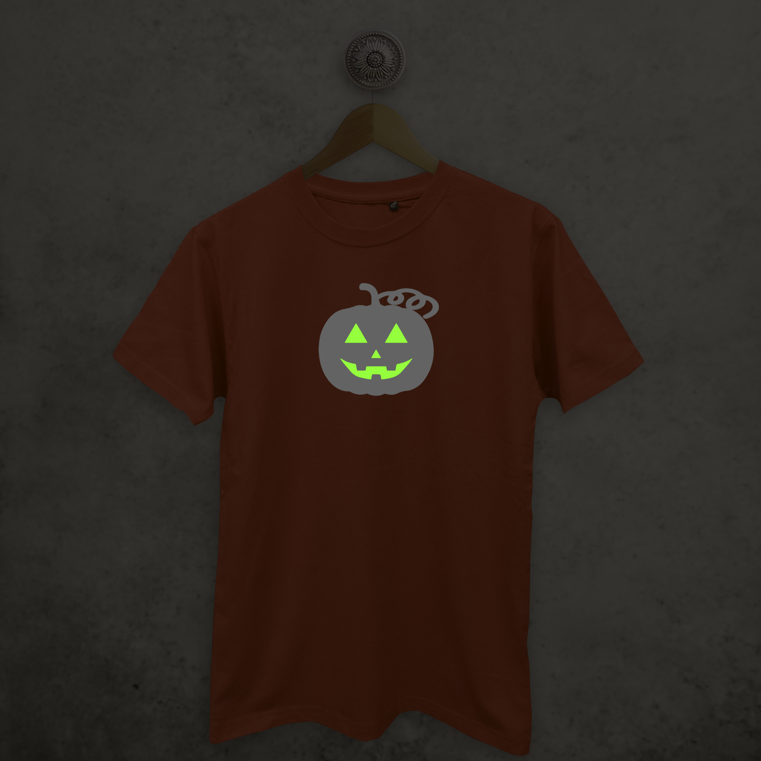 Pumpkin glow in the dark adult shirt