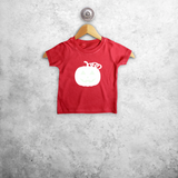 Pumpkin glow in the dark baby shortsleeve shirt