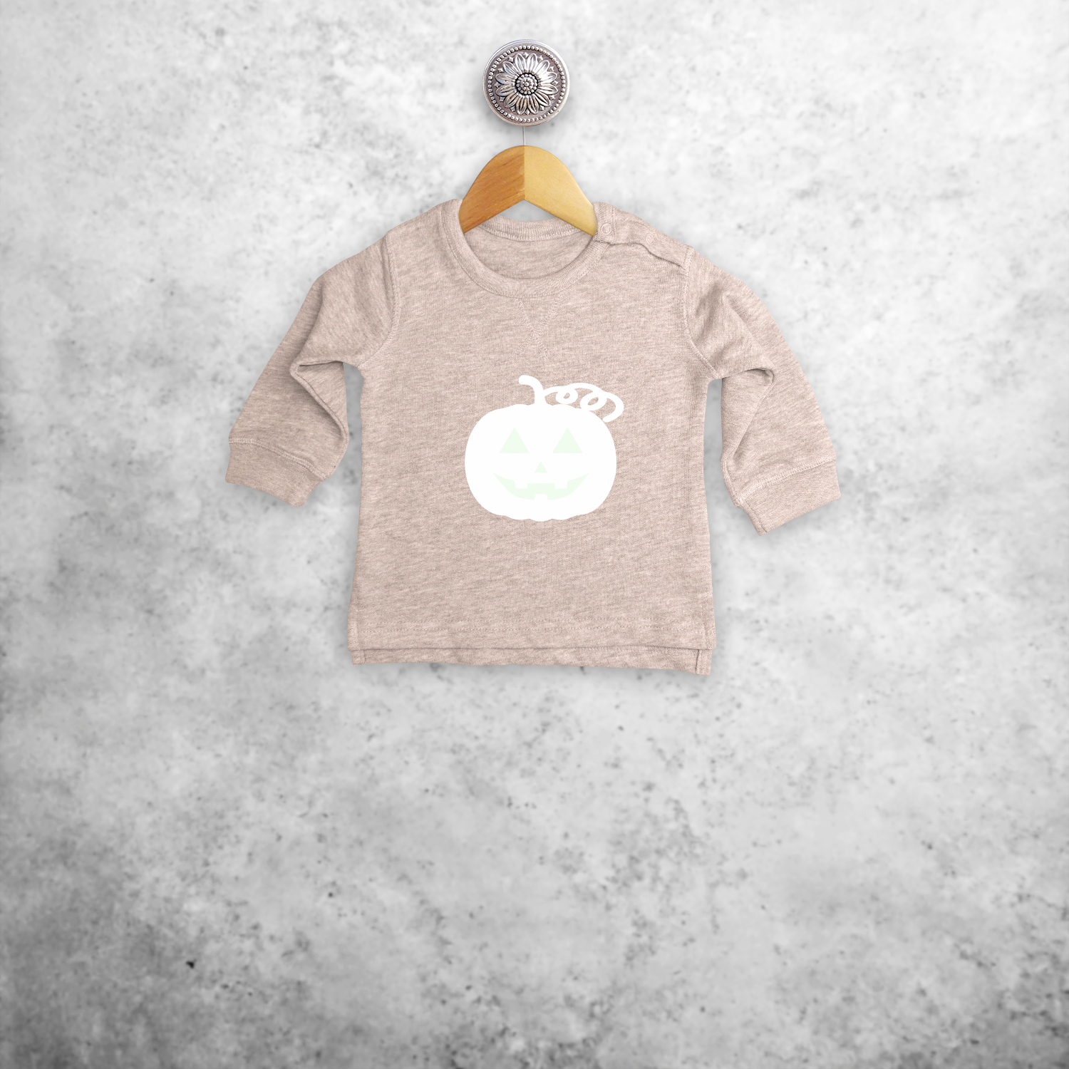 Pumpkin glow in the dark baby sweater