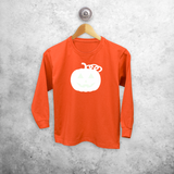 Pumpkin glow in the dark kids longsleeve shirt